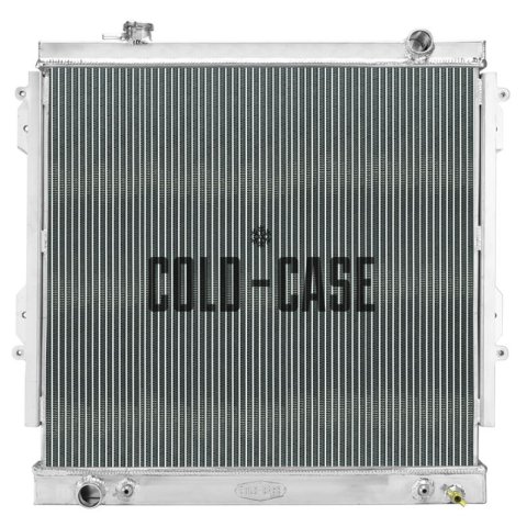 Cold Case Performance Aluminum Radiators for 1995-2004 TACOMA - TAC100A Radiator, Performance, Downflow, Aluminum, Polished, 2-row, Transmission Cooler, Toyota, Each