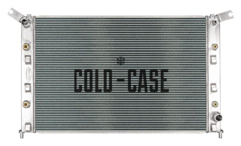 Cold Case Performance Aluminum Radiators GMT578A Radiator, Performance, Aluminum, Polished, Crossflow, 2 Row, Chevrolet, GMC, Each