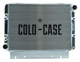 Cold Case Performance Aluminum Radiators for 1960-1963 GALAXIE - FOG580A Radiator, Performance, Aluminum, Polished, Crossflow, 2 Row, Transmission Cooler, Ford, Each thumbnail 1