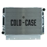 Cold Case Performance Aluminum Radiators for 1960-1963 GALAXIE - FOG580A Radiator, Performance, Aluminum, Polished, Crossflow, 2 Row, Transmission Cooler, Ford, Each thumbnail 2