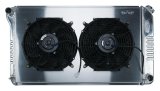 Cold Case Performance Aluminum Radiator Modules GMA42K Radiator, Performance, Module, Aluminum, Polished, Crossflow, 2 Row, Dual 12 in. Fans, Pontiac, Kit thumbnail 1