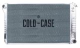 Cold Case Performance Aluminum Radiators GMT556A21 Radiator, Performance, Aluminum, Polished, Crossflow, 2 Row, Transmission Cooler, Chevy, GMC, Truck, Each thumbnail 1