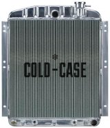 Cold Case Performance Aluminum Radiators for 1950-1954 TRUCK - GMT559A Radiator, Aluminum, Polished, Downflow, 2 Row, Transmission Cooler, GMC, Each thumbnail 2