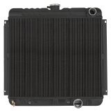 Cold Case Night Rider Series Performance Aluminum Radiators FOM561AB Radiator, Performance, Aluminum, Black, Downflow, 2 Row, Transmission Cooler, Ford, Each thumbnail 3