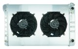 Cold Case Performance Aluminum Radiator Modules GMT556A21LSK Radiator, Performance, Module, Aluminum, Polished, Crossflow, 2 Row, Dual 12 in. Fans, Chevy, GMC, LS Swap, Kit thumbnail 1