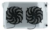 Cold Case Performance Aluminum Radiator Modules GMT556A21LSK Radiator, Performance, Module, Aluminum, Polished, Crossflow, 2 Row, Dual 12 in. Fans, Chevy, GMC, LS Swap, Kit thumbnail 2