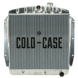 Cold Case Performance Aluminum Radiators GMT567A Radiator, Performance, Aluminum, Polished, Downflow, 2 Row, Transmission Cooler, Chevy, Truck, Each thumbnail 2