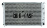 Cold Case Performance Aluminum Radiators for 1970-1981 FIREBIRD - GPF18A Radiator, Performance, Aluminum, Polished, Crossflow, 2 Row, Transmission Cooler, Pontiac, Firebird, Each thumbnail 1