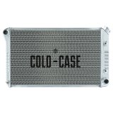 Cold Case Performance Aluminum Radiators for 1970-1981 FIREBIRD - GPF18A Radiator, Performance, Aluminum, Polished, Crossflow, 2 Row, Transmission Cooler, Pontiac, Firebird, Each thumbnail 2