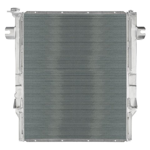 Cold Case Performance Aluminum Radiators MOT571A Radiator, Performance, Aluminum, Polished, Crossflow, 2 Row, Dodge, Ram, Each thumbnail 2