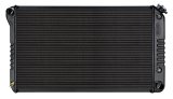 Cold Case Night Rider Series Performance Aluminum Radiators GMA42AB Radiator, Performance, Aluminum, Black, Crossflow, 2 Row, Transmission Cooler, Buick, Chevy, Olds, Pontiac, Each thumbnail 2