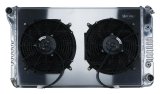 Cold Case Performance Aluminum Radiator Modules for 1970-1981 FIREBIRD - GPF18AK Radiator, Performance, Module, Aluminum, Polished, Crossflow, 2 Row, Transmission Cooler, Dual 12 in. Fans, Pontiac, Kit thumbnail 1