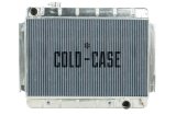 Cold Case Performance Aluminum Radiators for 1966-1967 CHEVELLE, EL CAMINO - CHE542A Radiator, Performance, Aluminum, Polished, Downflow, 2 Row, Transmission Cooler, Chevy, Each thumbnail 2