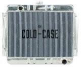 Cold Case Performance Aluminum Radiators for 1962-1967 CHEVY II - CHN540 Radiator, Performance, Aluminum, Polished, Downflow, 2 Row, Chevy, Nova, Each thumbnail 1