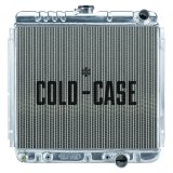 Cold Case Performance Aluminum Radiators FOM561A Radiator, Performance, Aluminum, Polished, Downflow, 2 Row, Transmission Cooler, Ford, Mustang, Each thumbnail 2