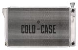 Cold Case Performance Aluminum Radiators GMT580 Radiator, Performance, Aluminum, Polished, Crossflow, 2 Row, LS Swap, Cadillac, Chevrolet, Cadillac, Each thumbnail 1