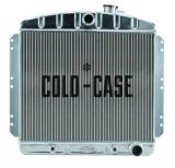 Cold Case Performance Aluminum Radiators CHT569A Radiator, Performance, Aluminum, Polished, Downflow, 2 Row, Transmission Cooler, Chevrolet, Each thumbnail 1