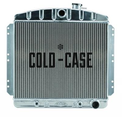 Cold Case Performance Aluminum Radiators CHT569A Radiator, Performance, Aluminum, Polished, Downflow, 2 Row, Transmission Cooler, Chevrolet, Each