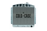 Cold Case Performance Aluminum Radiators CHT569A Radiator, Performance, Aluminum, Polished, Downflow, 2 Row, Transmission Cooler, Chevrolet, Each thumbnail 2
