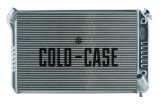 Cold Case Performance Aluminum Radiators for 1969-1972 CORVETTE - CHV714A Radiator, Performance, Aluminum, Polished, Crossflow, 2 Row, Transmission Cooler, Chevy, Corvette, Small Block, Each thumbnail 1