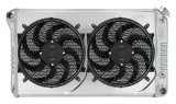 Cold Case Performance Aluminum Radiator Modules GMA42ASK Radiator, Exact-Fit Module, Aluminum, Polished, Crossflow, 2 Row, Transmission Cooler, Dual 14 in. Fans, Kit thumbnail 2