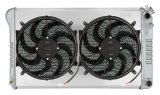 Cold Case Performance Aluminum Radiator Modules GMA546ASK Radiator, Performance, Module, Aluminum, Polished, Crossflow, 2 Row, Dual 14 in. Fans, Kit thumbnail 1