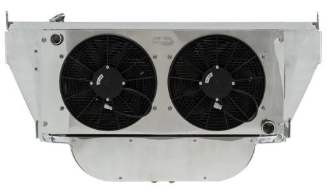 Cold Case Radiator Support Module Kits CHT56355K Radiator, Performance, Module, Aluminum, Brushed, Crossflow, 2 Row, Dual 14 in. Fan, Chevrolet, Kit