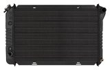 Cold Case Night Rider Series Performance Aluminum Radiators FOM578AB Radiator, Performance, Aluminum, Black, Downflow, 2 Row, Transmission Cooler, Ford, Each thumbnail 2