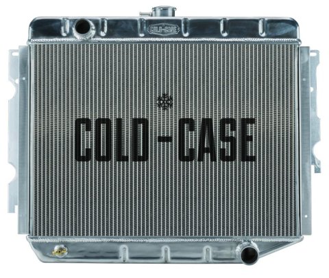 Cold Case Performance Aluminum Radiators MOP750 Radiator, Performance, Aluminum, Polished, Downflow, 2 Row, Dodge, Plymouth, Each