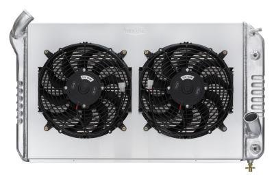 Cold Case Radiators CHV714A-1K 69-72 Corvette Big Block Aluminum Radiator Dual 12 Inch Fan Kit thumbnail 1