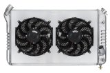Cold Case Radiators CHV714AK 69-72 Corvette Small Block Aluminum Radiator Dual 12 Inch Fan Kit thumbnail 2