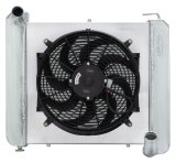 Cold Case Radiators CHV711K 61-62 Corvette Aluminum Performance Radiator 16 Inch Fan Kit thumbnail 1