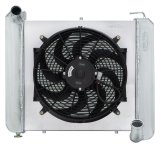 Cold Case Radiators CHV711K 61-62 Corvette Aluminum Performance Radiator 16 Inch Fan Kit thumbnail 2