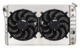 Cold Case Radiators CHV719AK 84-90 Corvette Aluminum Radiator Dual 12 Inch Fan Kit thumbnail 1
