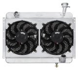 Cold Case Radiators CHV710K 56-60 Corvette Aluminum Radiator Dual 12 Inch Fan Kit thumbnail 2