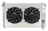 Cold Case Radiators CHV716AK 73-76 Corvette Aluminum Radiator Dual 12 Inch Fan Kit thumbnail 1