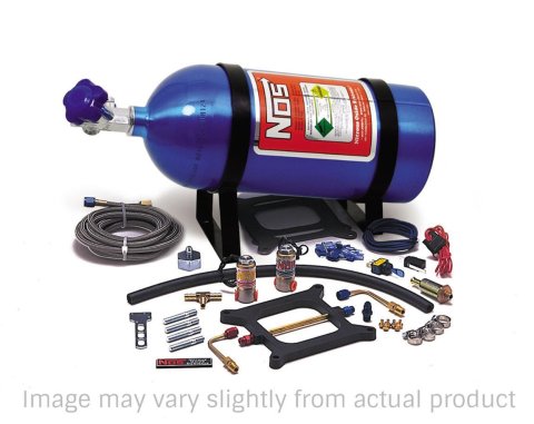 NOS Powershot Nitrous Oxide Systems 05001NOS System, Powershot, Wet, 125 hp, 10 lb. Bottle, Blue, Square Bore, 4-Barrel, Kit thumbnail 7