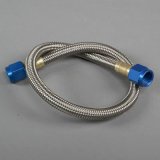 NOS Stainless Steel Braided Hoses 15405NOS Hose, Steel, -6 AN Female End, Blue, -6 AN Female End, Blue, 18 in. Length, Each thumbnail 1
