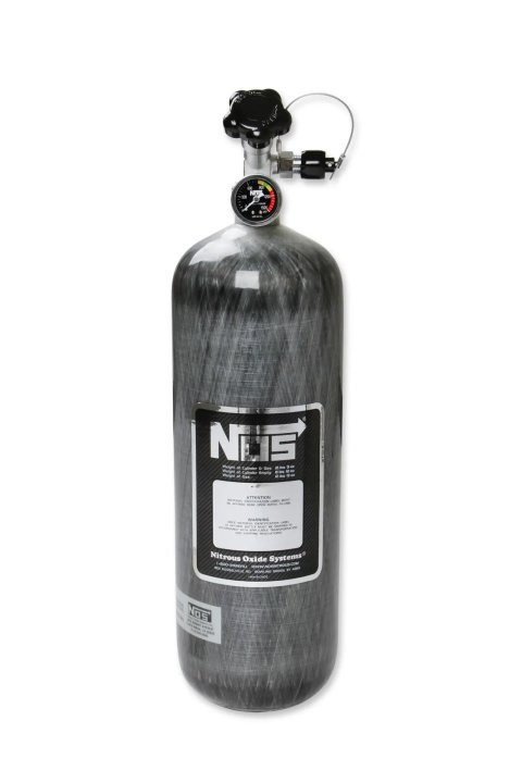 NOS 12.8 lbs. Nitrous Bottle 14748NOS Bottle, lbs., Carbon Fiber, Each thumbnail 2