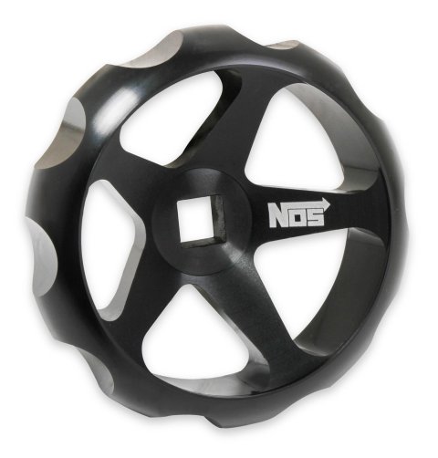 NOS Bottle Valve Replacement Wheels 16147NOS Hand Wheel, Nitrous Valve, Billet Aluminum, Black Anodized, Each thumbnail 1