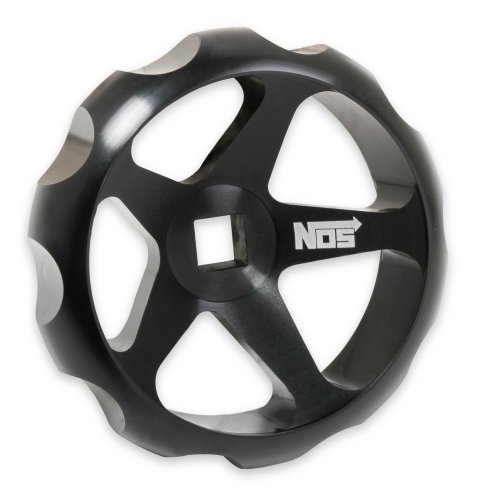 NOS Bottle Valve Replacement Wheels 16147NOS Hand Wheel, Nitrous Valve, Billet Aluminum, Black Anodized, Each thumbnail 2