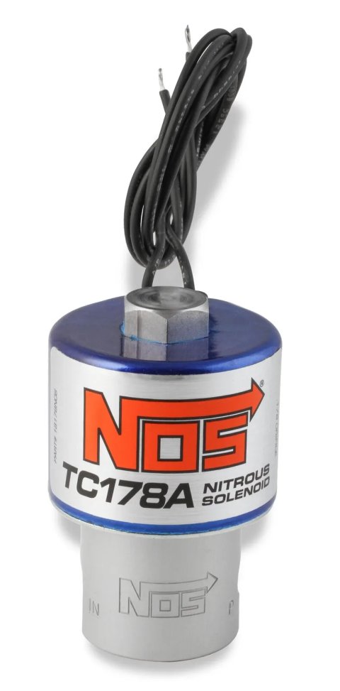 NOS TC178A Nitrous Solenoids 18178NOS Fuel Solenoid, TC178A, 900 hp Flow Limit, 20.0 amps, Natural/Blue, Each thumbnail 3