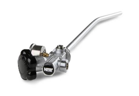 NOS Super Hi-Flo Bottle Valve Assemblies 16340ABNOS Nitrous Valve, 15 lbs. and 20 lbs. Bottle, Hi-Flow Valve, Siphon Tube, Black Pressure Gauge, Kit thumbnail 6