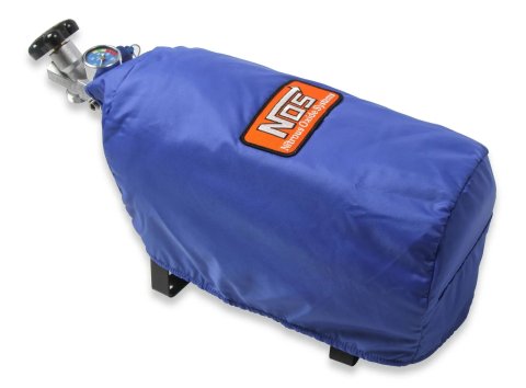 NOS Nitrous Bottle Blankets 14165NOS Blanket, Nylon, Blue, Logo, Fits 7 in. Diameter, 10 lb. Bottle, Each thumbnail 3