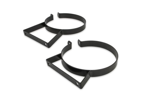 NOS Nitrous Bottle Brackets 14125NOS Brackets, Steel, Black Powdercoated, 7 in. Diameter, 10/15 lb. Bottles, Pair thumbnail 1