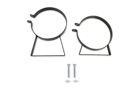 NOS Nitrous Bottle Brackets 14125NOS Brackets, Steel, Black Powdercoated, 7 in. Diameter, 10/15 lb. Bottles, Pair thumbnail 2