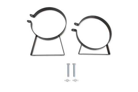 NOS Nitrous Bottle Brackets 14125NOS Brackets, Steel, Black Powdercoated, 7 in. Diameter, 10/15 lb. Bottles, Pair thumbnail 3