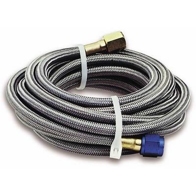 NOS Stainless Steel Braided Hoses 15295NOS Hose, Steel, -4 AN Female End, Blue, -4 AN Female End, Blue, 14 ft. Length, Each thumbnail 1