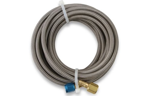 NOS Stainless Steel Braided Hoses 15295NOS Hose, Steel, -4 AN Female End, Blue, -4 AN Female End, Blue, 14 ft. Length, Each thumbnail 3