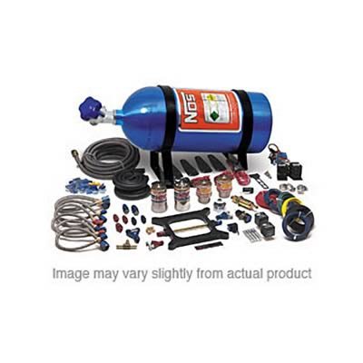 NOS Dual-Stage Big Shot Nitrous Oxide Systems 02401NOS System, Dual Stage Shot, Wet, 175-400 hp, 10 lb. Bottle, Blue, Square Bore, 4-Barrel, Kit thumbnail 1